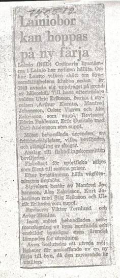 image136.jpg -  Bystämma 1974 i Lainio med en ny byastämmo ordförande blev Ulrik Ericsson efter Oskar Lantto som haft sysslan sedan 1940.